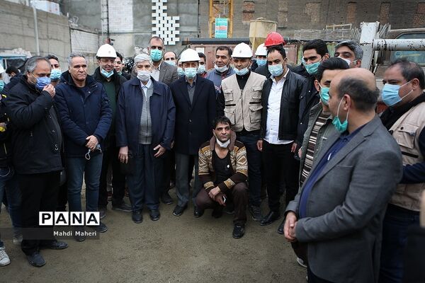 بازدید رئیس بنیاد مستضعفان از روند ساخت پلاسکو