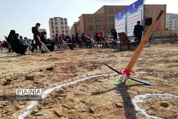 آیین کلنگ زنی 4 پروژه آموزشی در ناحیه یک اهواز