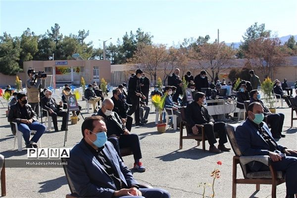 تشییع 2 شهید گمنام در هنرستان شهیدخیامی بیرجند