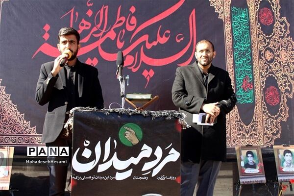 تشییع 2 شهید گمنام در هنرستان شهیدخیامی بیرجند