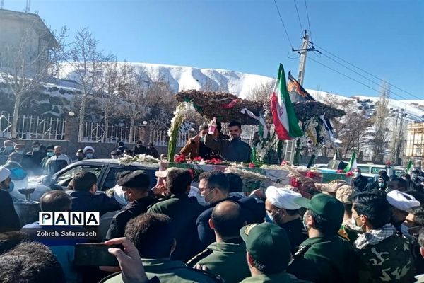 تشییع پیکر مطهر شهید گمنام دررودهن