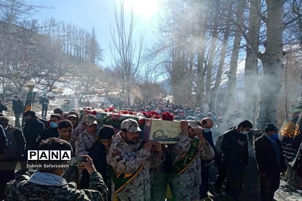 تشییع پیکر مطهر شهید گمنام دررودهن