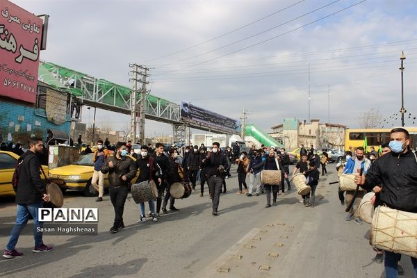 آرام گرفتن پیکر مطهر شهید عسگری  در آستان مقدس امامزاده عقیل(ع) اسلامشهر