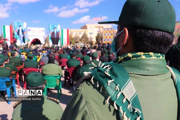 مراسم وداع با پیکر شهید گمنام در آباده