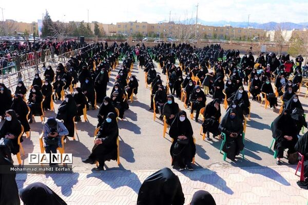 مراسم وداع با پیکر شهید گمنام در آباده