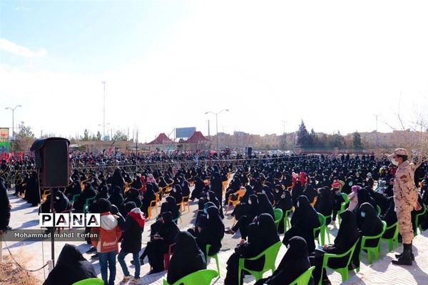 مراسم وداع با پیکر شهید گمنام در آباده