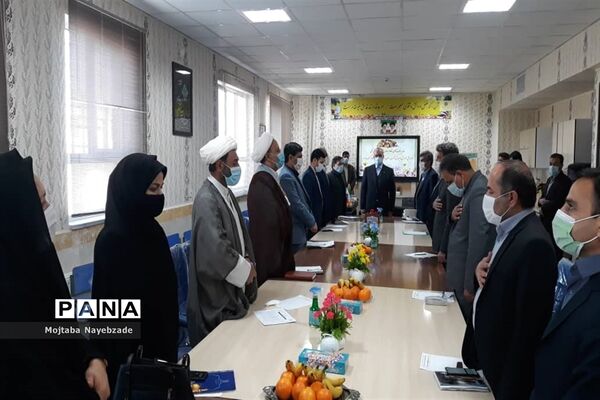 حضور معاون پرورشی و فرهنگی  آموزش و پرورش استان و روسای ادارات داخلی این  حوزه  در تربت جام
