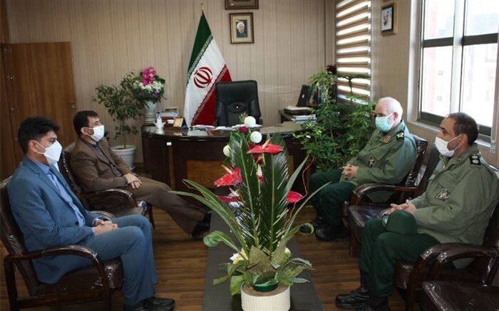 دیدار فرمانده تیپ ۳۶ انصارالمهدی زنجان با مدیرکل آموزش و پرورش زنجان