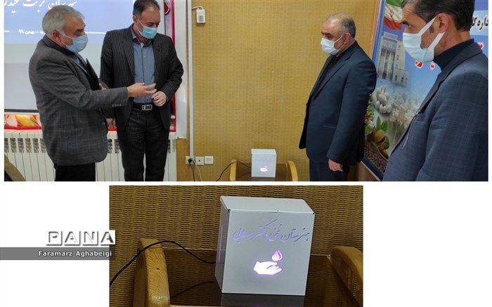 ساخت دستگاه ضدعفونی کننده اتوماتیک توسط هنرجویان هنرستان دکتر حسابی