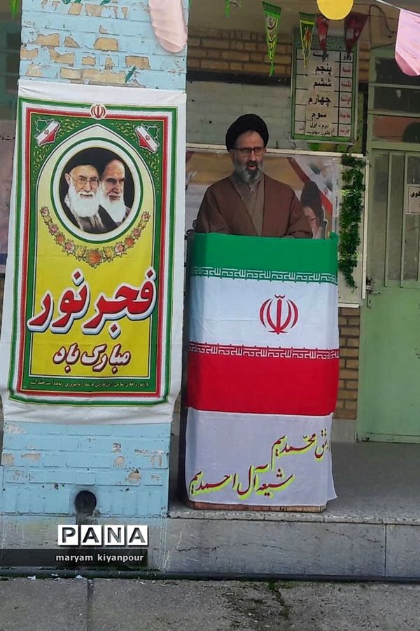 آیین نواختن زنگ انقلاب در مدارس مسجدسلیمان