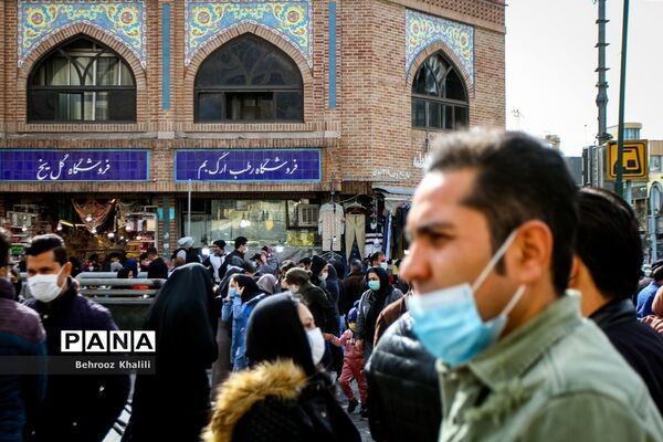ازدحام در بازارتهران ؛ شرایط نارنجی