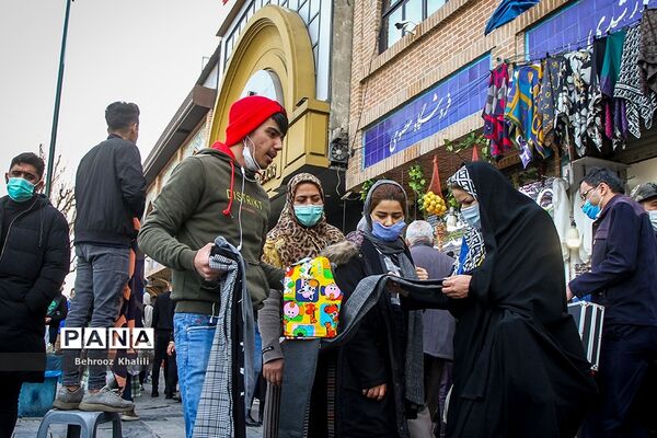 ازدحام در بازارتهران ؛ شرایط نارنجی