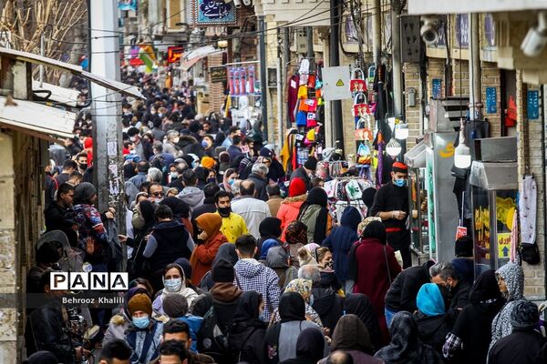 ازدحام در بازارتهران ؛ شرایط نارنجی