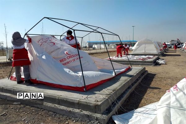 مانور استانی اسکان اضطراری باحضور تیم‌های عملیاتی هلال‌احمر رباط‌کریم