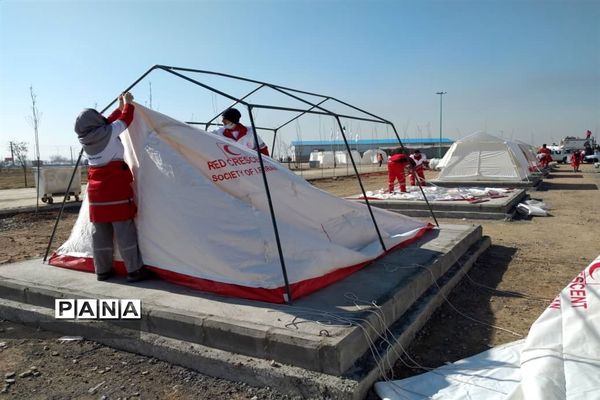 مانور استانی اسکان اضطراری باحضور تیم‌های عملیاتی هلال‌احمر رباط‌کریم