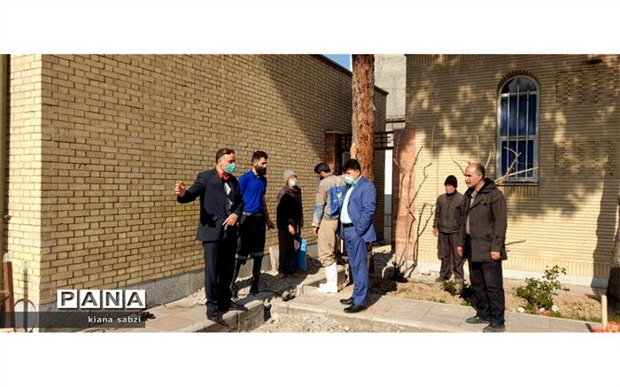 ترمیم و تعویض لوله‌های آب مدرسه حضرت زینب(س)به همت خیرین و اداره آب