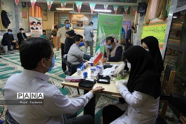 برپایی ایستگاه سلامت و انجام تست سلامت همکاران اداره‌کل آموزش و پرورش خراسان شمالی