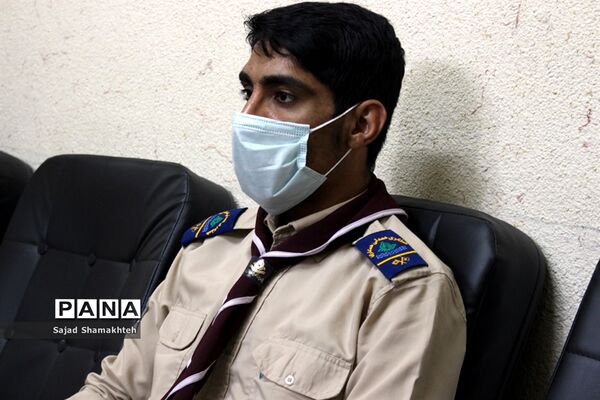 دیدار مسئول و تعدادی از مربیان  سازمان دانش آموزی شاوور با مدیر سازمان دانش آموزی خوزستان