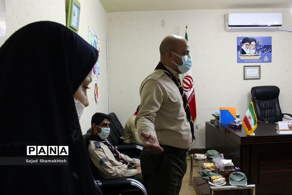 دیدار مسئول و تعدادی از مربیان  سازمان دانش آموزی شاوور با مدیر سازمان دانش آموزی خوزستان