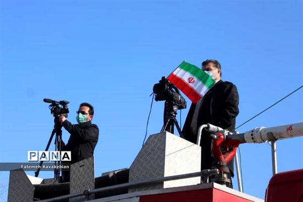 راهپیمایی خودرویی ۲۲ بهمن در ساری
