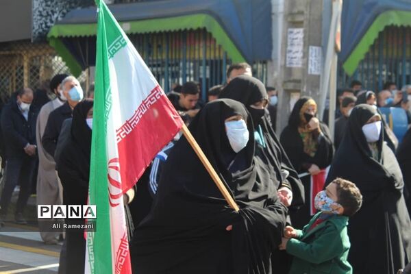 راهپیمایی خودرویی ۲۲ بهمن در قائمشهر