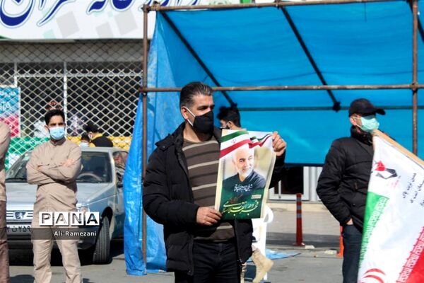 راهپیمایی خودرویی ۲۲ بهمن در قائمشهر