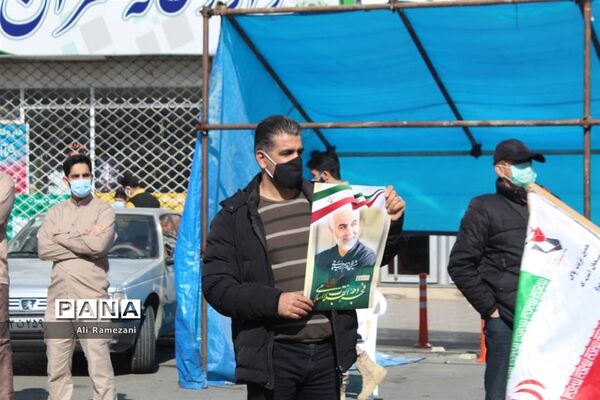 راهپیمایی خودرویی ۲۲ بهمن در قائمشهر