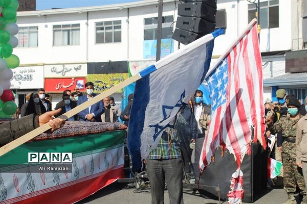 راهپیمایی خودرویی ۲۲ بهمن در قائمشهر