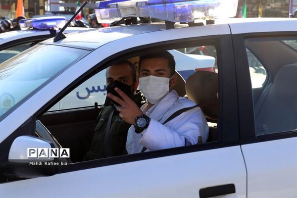 رژه خودرویی یوم الله ۲۲ بهمن در آذربایجان شرقی