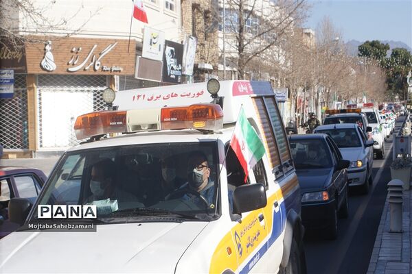 راهپیمایی 22 بهمن در شهرستان کاشمر