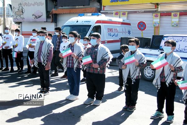 راهپیمایی خودرویی 22 بهمن درشهرستان نی ریز