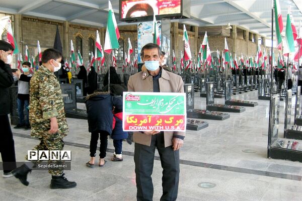 راهپیمایی خودرویی 22 بهمن درشهرستان نی ریز