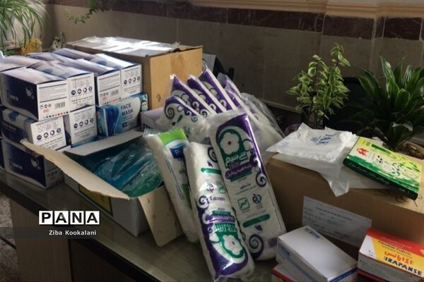 توزیع اقلام بهداشتی در مدارس شهرستان قدس