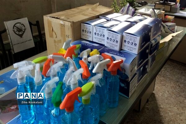 توزیع اقلام بهداشتی در مدارس شهرستان قدس
