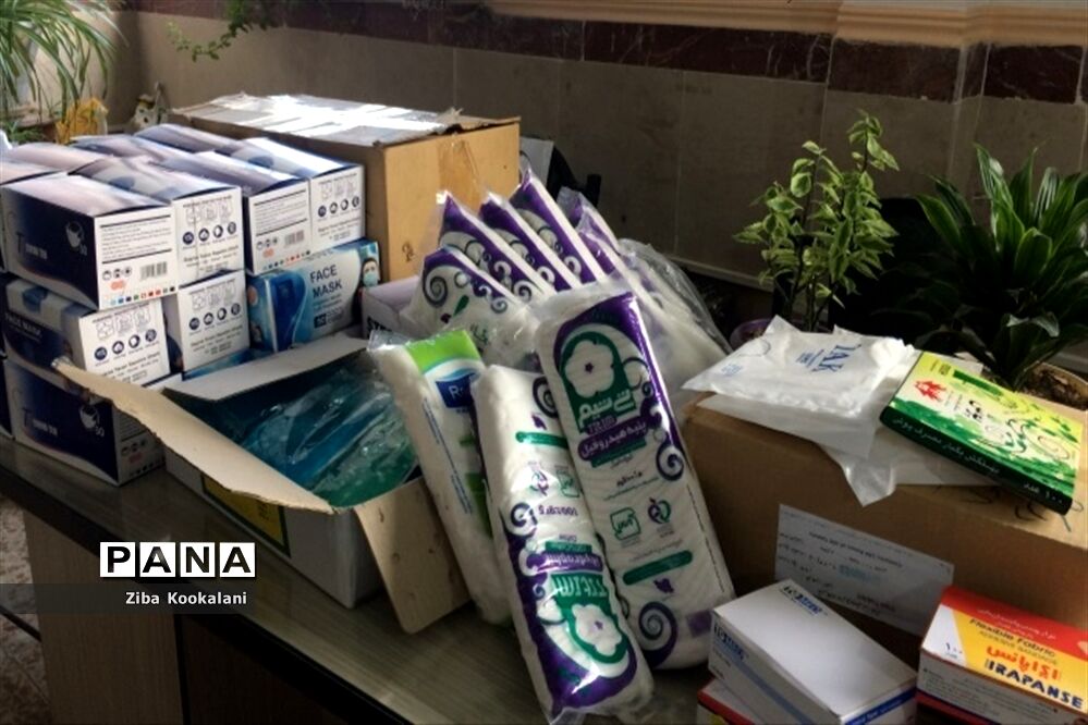 توزیع اقلام بهداشتی در مدارس شهرستان قدس