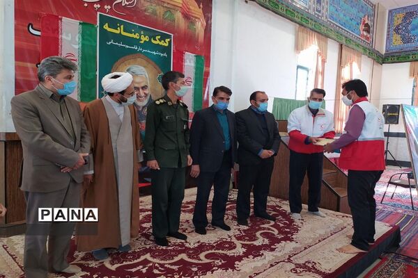 تهیه و توزیع بسته های معیشتی بین نیازمندان شهرستان خوسف استان خراسان جنوبی