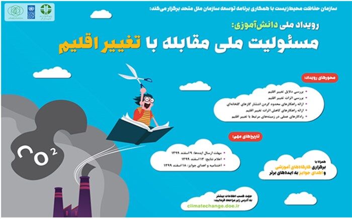 رویداد ملی دانش‌آموزی مسئولیت ملی مقابله با تغییر اقلیم