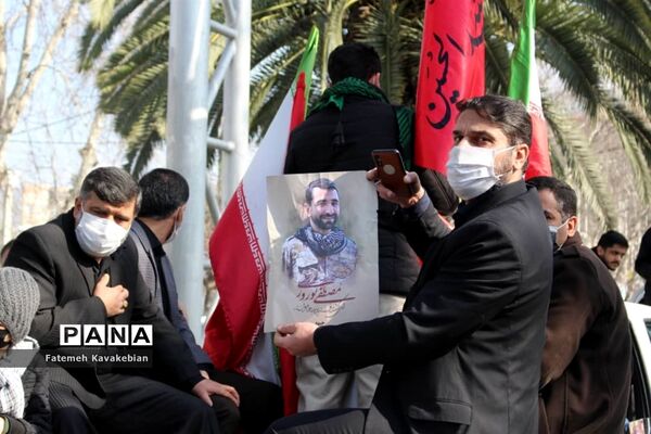 تشییع پیکر شهید مصطفی نوروزی در ساری