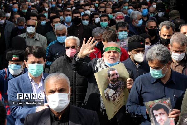 تشییع پیکر شهید مصطفی نوروزی در ساری