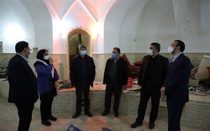 حمام تاریخی حسینیه اعظم زنجان با مشارکت هیات امناء حسینیه اعظم مرمت می‌شود