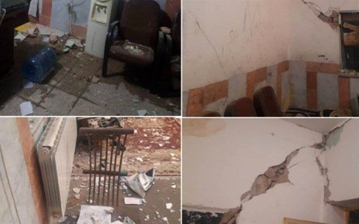 تصاویری از تخریب منازل شهر سی سخت  در پی وقوع زلزله شدید