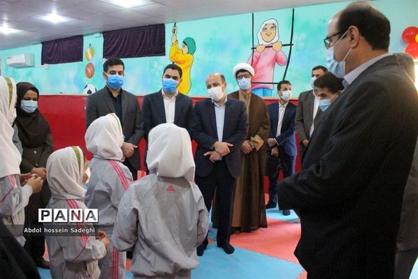 افتتاح کلاس درس تربیت بدنی در سازه مدرسه دبستان دخترانه شهید فولادی 1 بوشهر