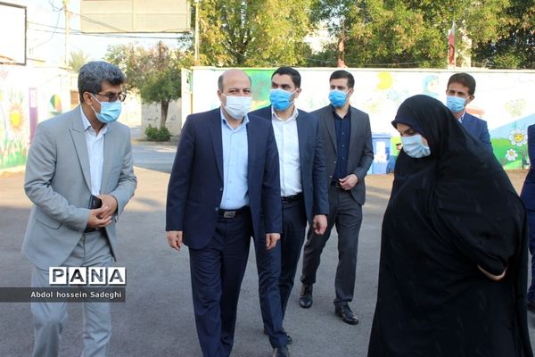 افتتاح کلاس درس تربیت بدنی در سازه مدرسه دبستان دخترانه شهید فولادی 1 بوشهر