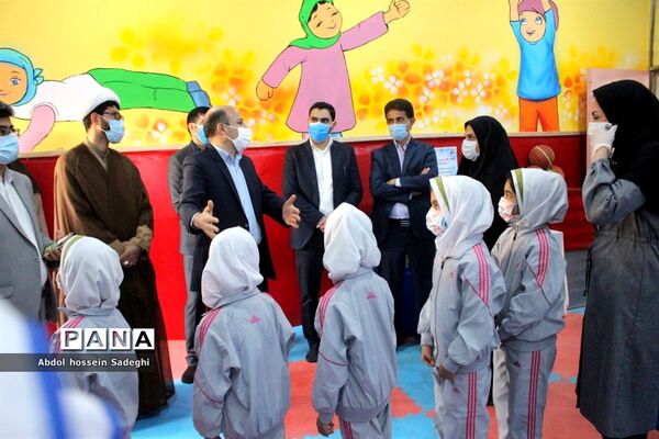 افتتاح کلاس درس تربیت بدنی در سازه مدرسه دبستان دخترانه شهید فولادی 1 بوشهر
