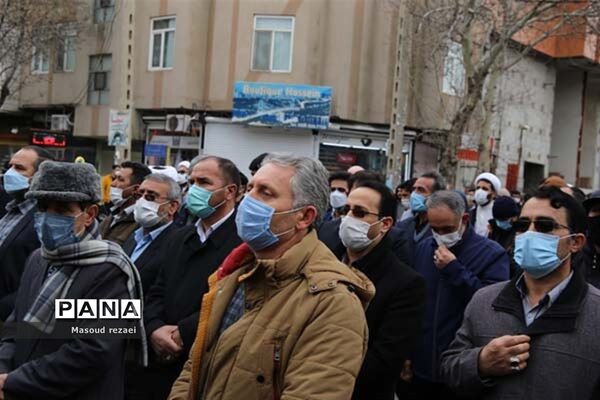 تشییع  پیکر مطهر سردار شهید علیرضا گلمحمدی