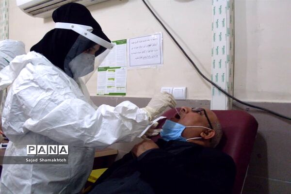 غربالگری و تست کرونا در مرکز بهداشت شرق اهواز