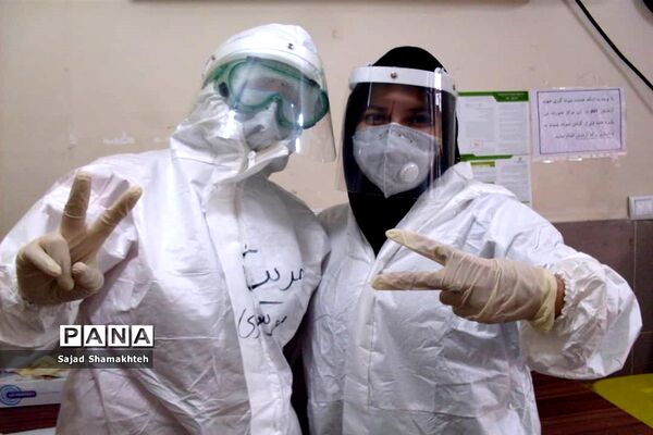 غربالگری و تست کرونا در مرکز بهداشت شرق اهواز