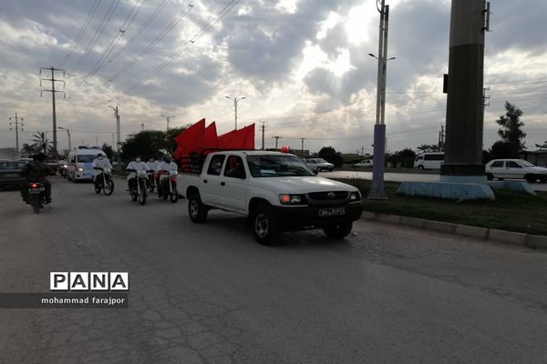 برگزاری مانور اعلام وضعیت قرمز کرونایی در شهرستان کارون