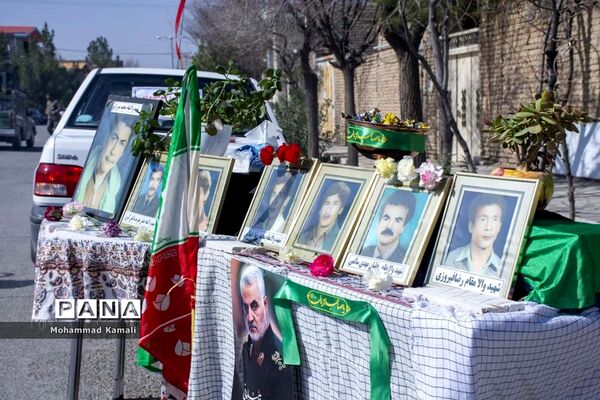 تشییع پیکر شهید گمنام در شهرهای محلات و نیم ور