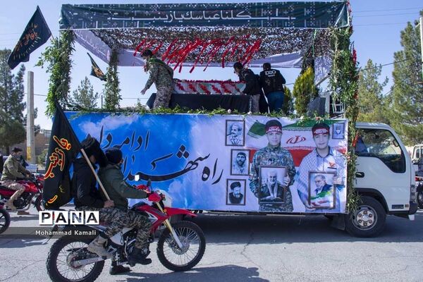 تشییع پیکر شهید گمنام در شهرهای محلات و نیم ور